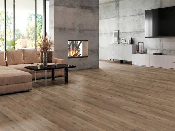 Vinylboden Click Eiche Erz Landhausdiele