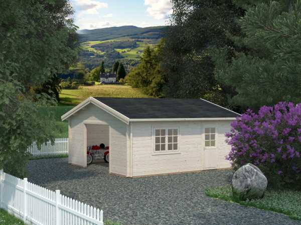 Garage Roger 27,7 m² ohne Tor 70 mm naturbelassen