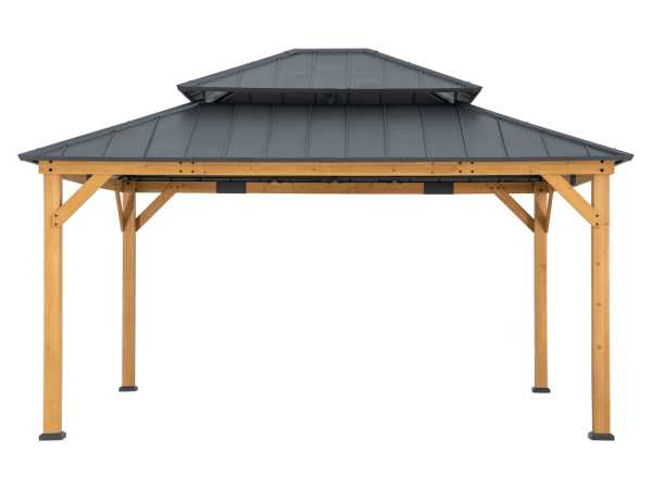 Zedernholz-Gazebo RIMO – 390 cm x 450 cm