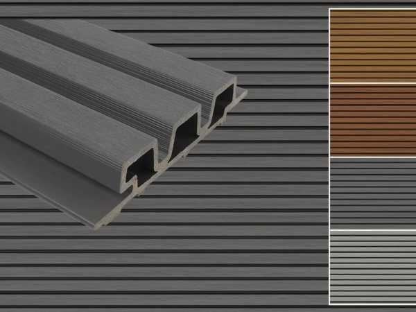 WPC Fassadenverkleidung Rhombus WEO 35, Dark Grey