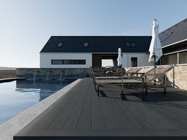 Terrassendielen WPC Premium anthrazit