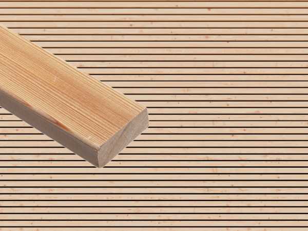 Fassadenverkleidung Rhombusleiste Sibirische Lärche