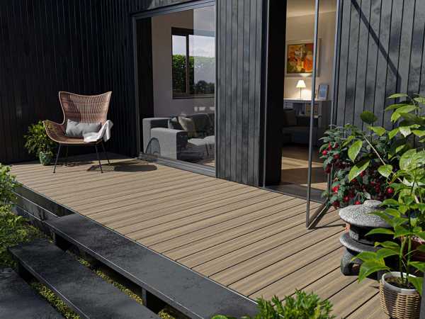 Terrassendiele WPC Holzoptik Antik