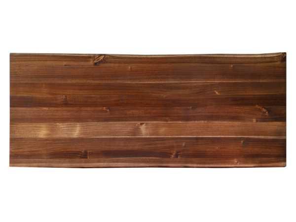Tischplatte mit Waldkante aus Akazie