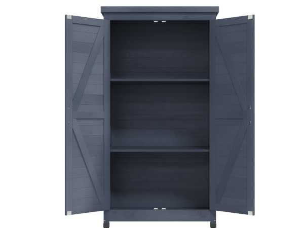 Geräteschrank "John" dunkelgrau für Innen- und Außenbereich