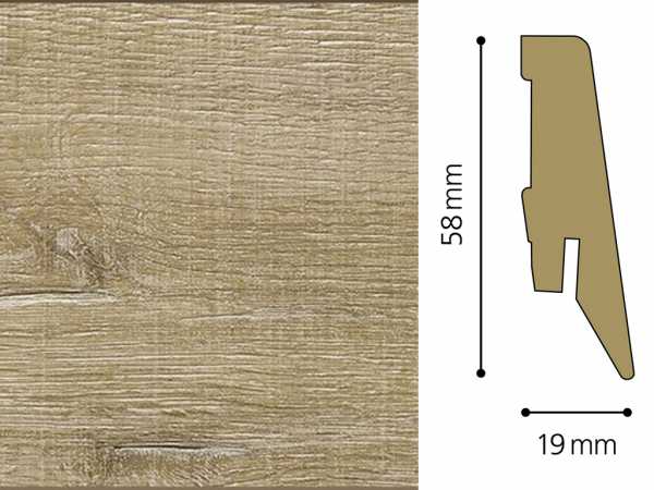 Sockelleiste Tower Oak natur D3565 Dekor Ktex 1