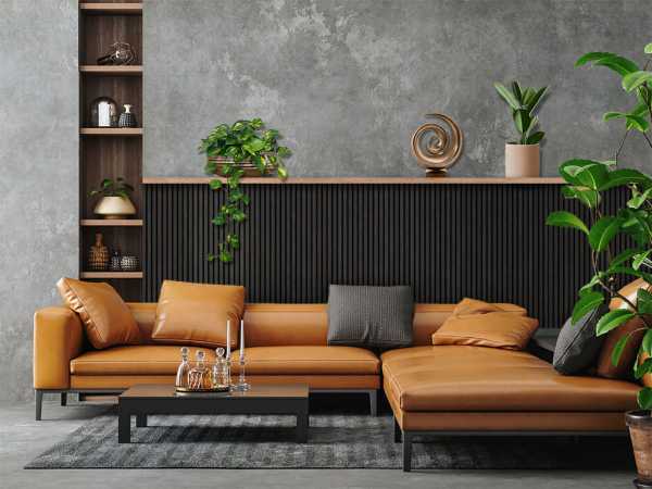 Akustik-Paneele Wandverkleidung Black Oak 120 cm