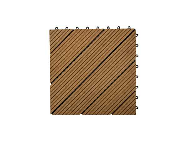 WPC-Fliese Diagonal Teak
