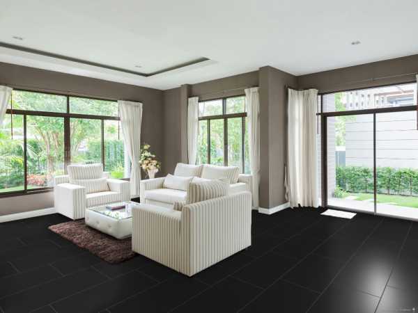 Vinylboden The Floor SPC Stone Schwarz U190 Fliese