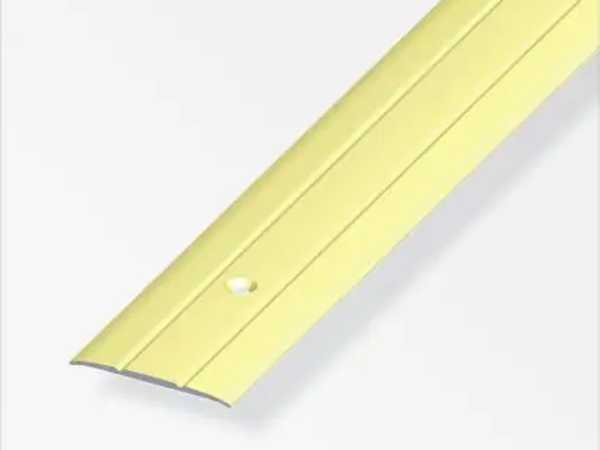 Übergangsprofil Messing eloxiert für Teppich