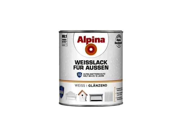 Weißlack für Außen Glänzend