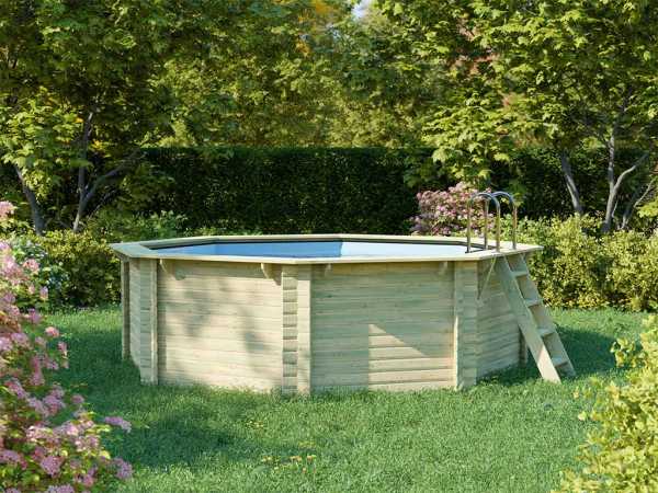 Holzpool Modell 1 A 38 mm SPARSET Terrasse und Zubehöre