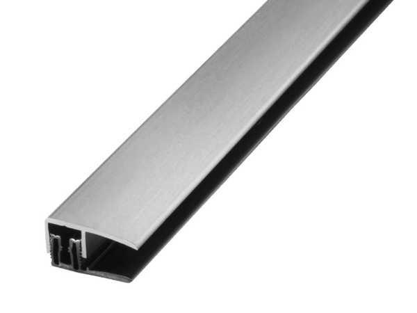 Abschlussprofil PROVARIOclip Universal Aluminium eloxiert Edelstahl gebürstet,