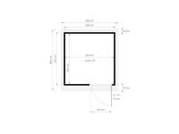 Vorschau: Gartenhaus Punta 2 19 mm hellgrau Vorschau: Gartenhaus Punta 2 19 mm hellgrau