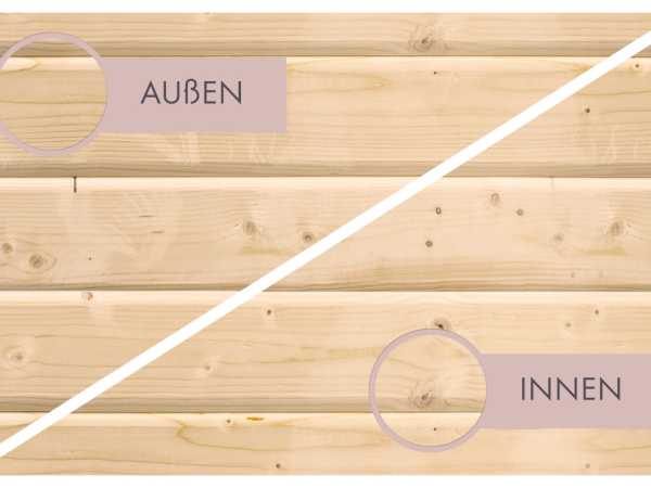 Saunahaus Angkor 3 38 mm naturbelassen