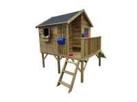 Vorschau: Stelzenhaus Brüssel KDI inkl. Rutsche grün Vorschau: Stelzenhaus Brüssel KDI inkl. Rutsche grün