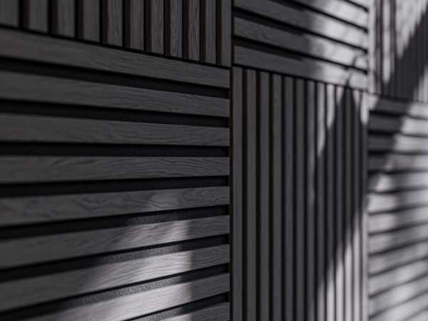 Akustikpaneele Dekor-Wandpaneele Quadrado Black Oak geölt