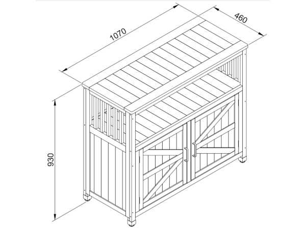 Geräteschrank "Jason" weiß für Innen- und Außenbereich