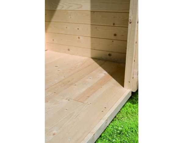Fußboden für Gartenhaus Lesmona + Talkau 8 naturbelassen