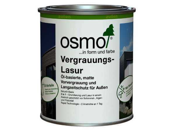 Vergrauungslasur für Außen sandgrau