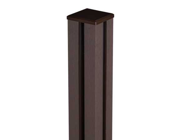 Pfosten BPC Solid Nero Braun