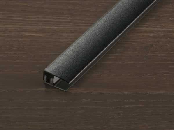 Abschlussprofil PROVARIOclip Universal Aluminium Schwarz matt