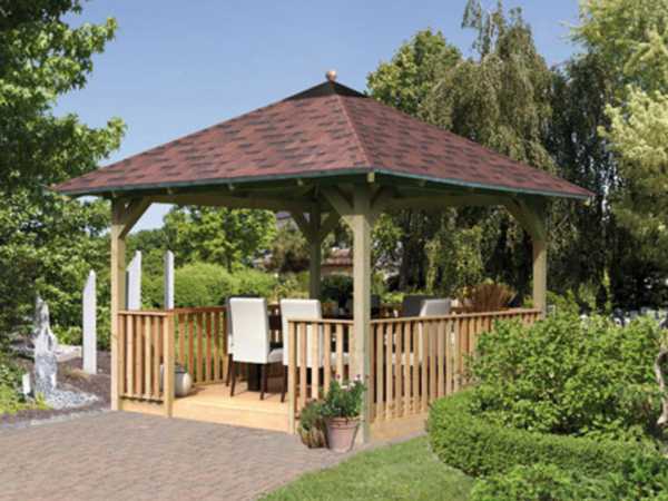 Pavillon "Marylin" Eco inkl. Brüstung und Fußboden kdi