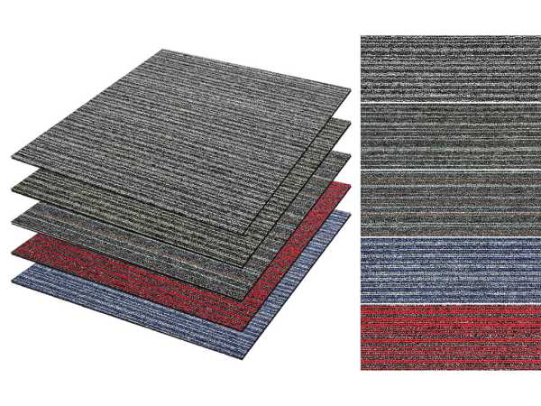 Teppichfliese Madison Stripe Multicolor