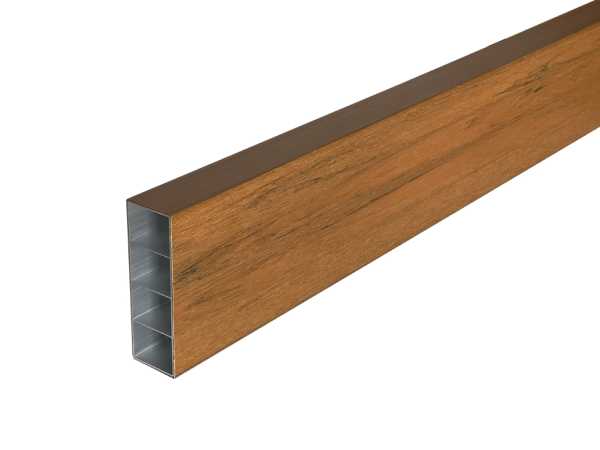 Sonnenbrecher / Fassadenprofil WPC Sonnenschutz Co extrudiert Teak