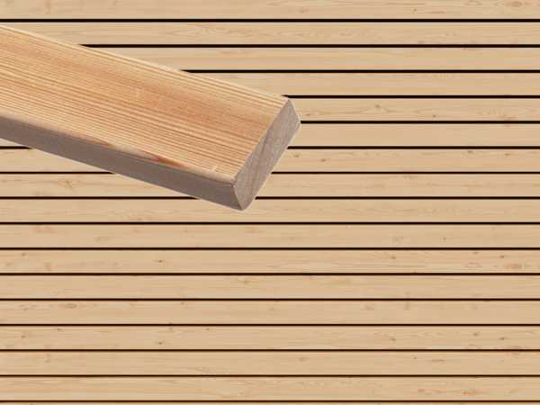 Fassadenverkleidung Rhombusleiste kanadische Lärche