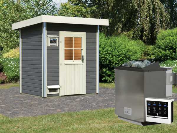 Saunahaus Jorgen SET terragrau