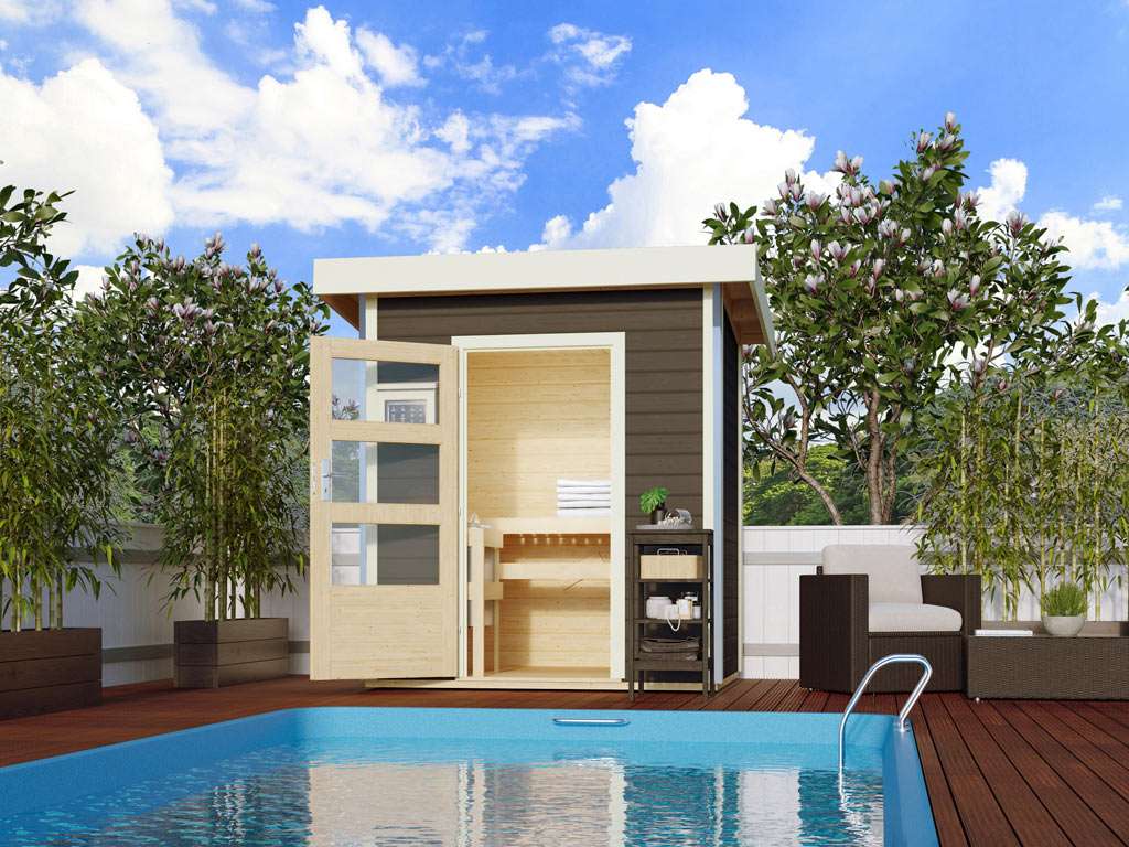 Gartensauna Komplettset (mit Ofen) Holzprofi24