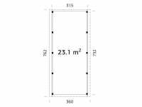 Vorschau: Carport Karl 23,1 m² naturbelassen Vorschau: Carport Karl 23,1 m² naturbelassen