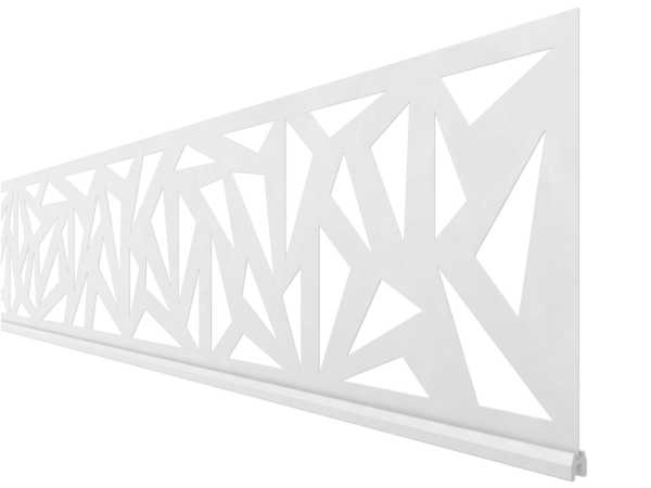 Dekorprofil-Set SYSTEM "Trigon" Weiß hoch