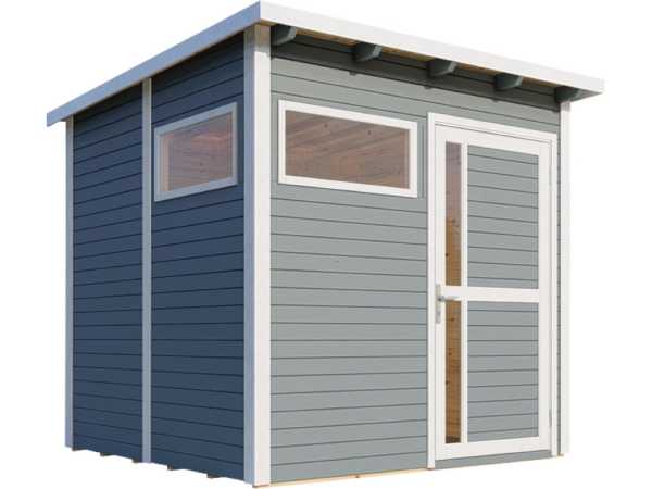 Gartenhaus Punta 2 19 mm hellgrau