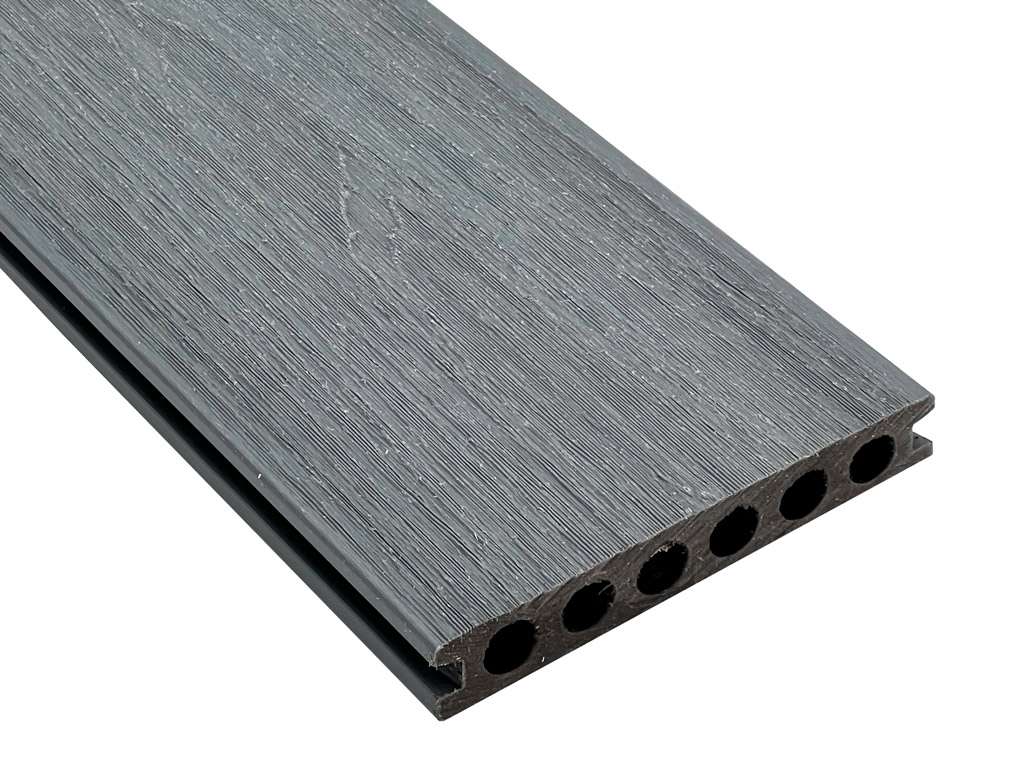 Terrassendiele WPC Holzoptik Grau WPCTerrassendielen