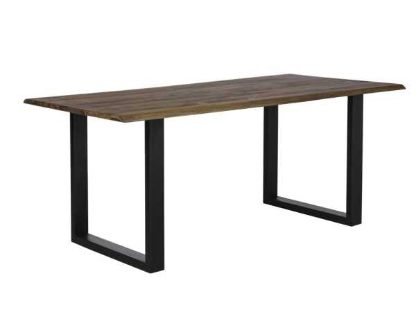 Tischgestell U-Design 2-er Set schwarz matt