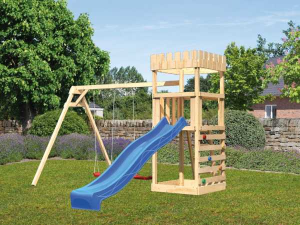 Spielturm Ritterburg Löwenherz SET naturbelassen