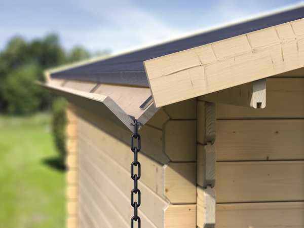 Dachrinnen Verlängerung für Flachdachhäuser, kesseldruckimprägniert