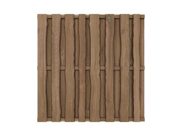 NATURA Bohlen-Zaun DIY-Bausatz braun