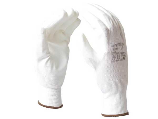 Handschuhe Nylon weiß