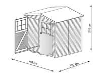 Vorschau: Gerätehaus Berlin Gr. 2 14 mm, kesseldruckimprägniert Vorschau: Gerätehaus Berlin Gr. 2 14 mm, kesseldruckimprägniert