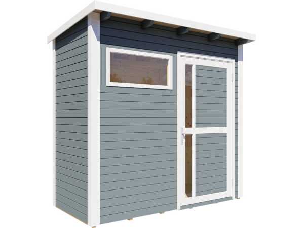 Gartenhaus Punta 1 19 mm hellgrau