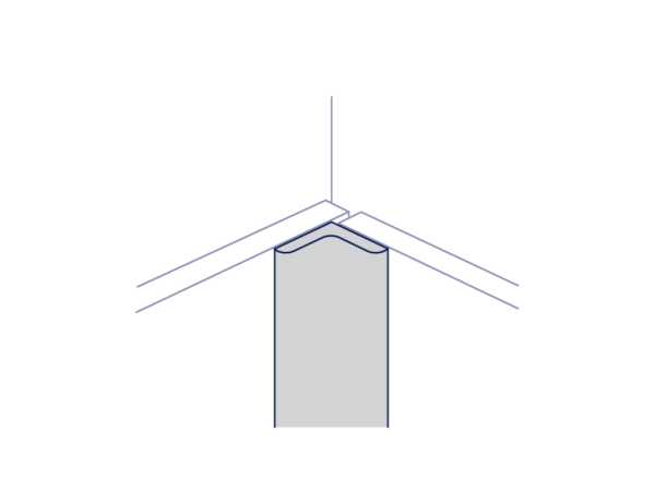 Innenwinkel Aluminium 0001 für Mural Revela Wandpaneele