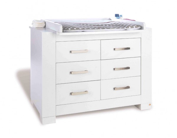 Wickelkommode "Ice" MDF, weiß lackiert