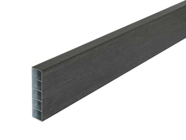 Sonnenbrecher - Fassadenprofil WPC Sonnenschutz Co extrudiert Charcoal