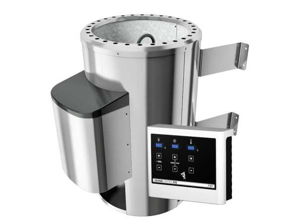 Sauna Massivholzsauna Katie Sparset inkl. 3,6 kW Saunaofen P&P und Steuergerät Finnisch