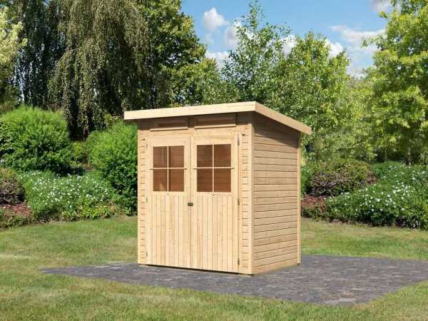 Gerätehaus Glücksburg 2 ECO 19 mm naturbelassen