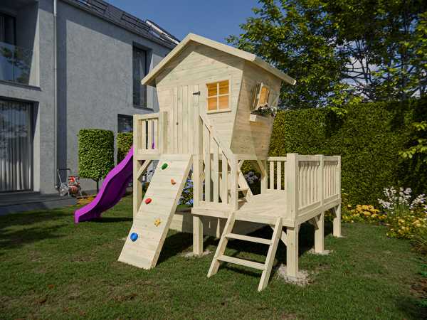 Stelzenhaus Big Birdy KDI inkl. Rutsche pink