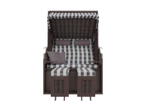 Strandkorb PURE Wave XL PE grey Design 435